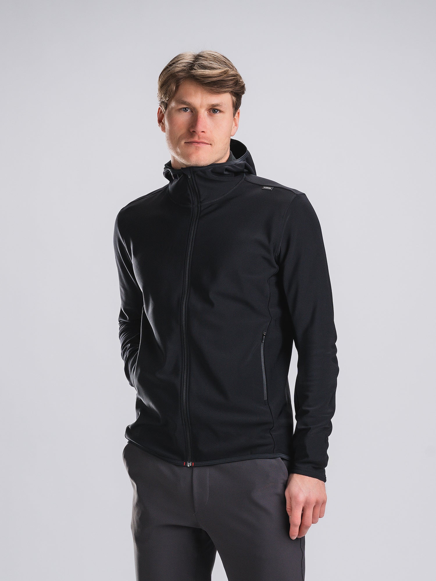 Fusion Mens Recharge Hoodie Black Xxxl Sort Male XXXL