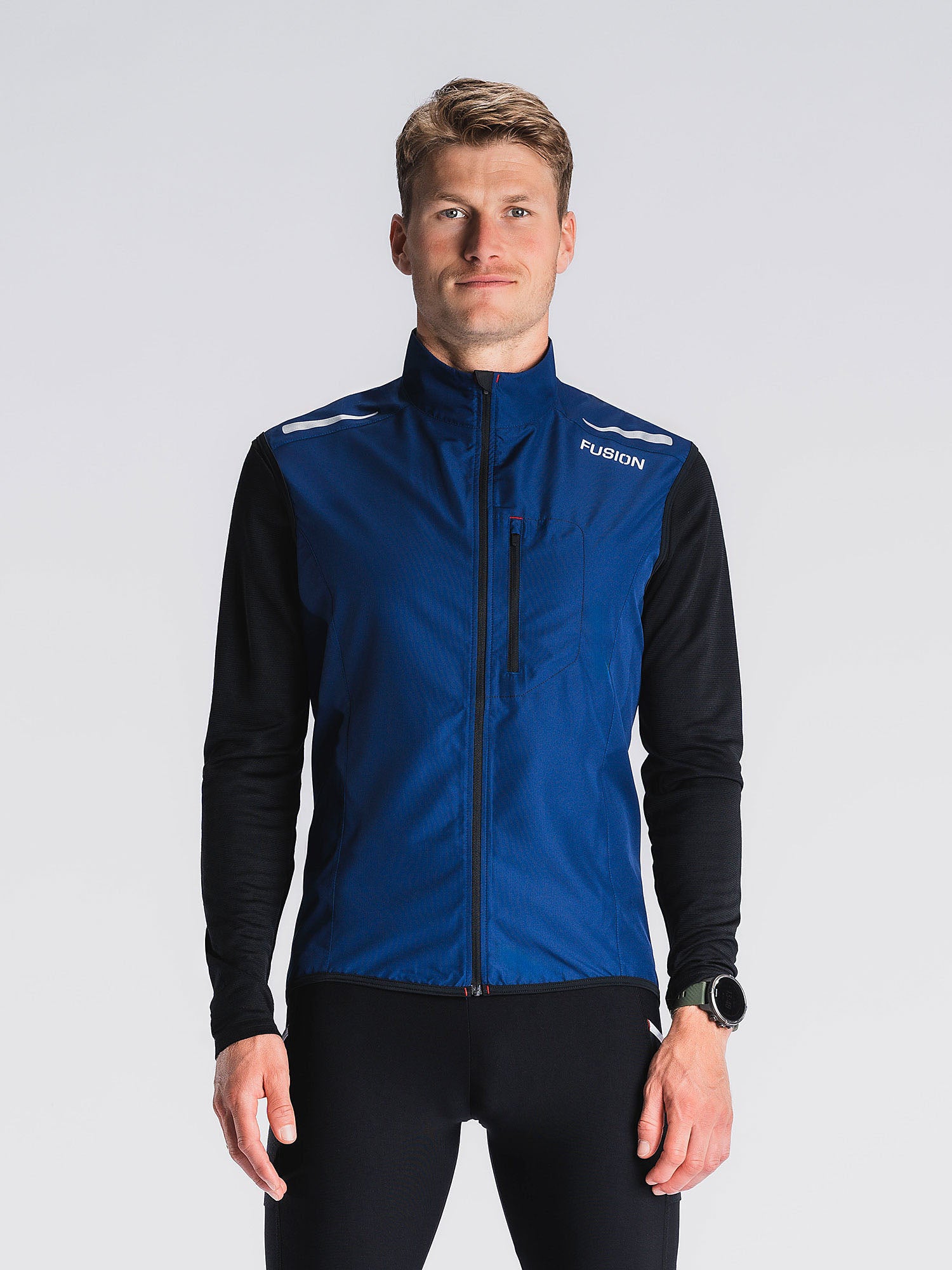 Fusion Mens Run Vest Night Blue Xxxl Night Blue Male XXXL