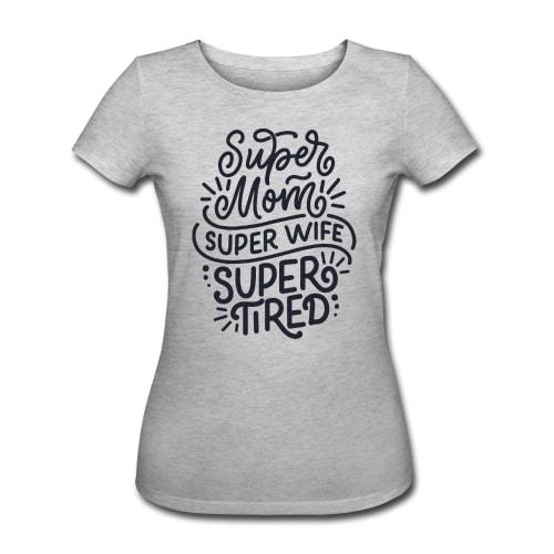 Shirt Gravid  Super Mom økologisk Bomuld Large