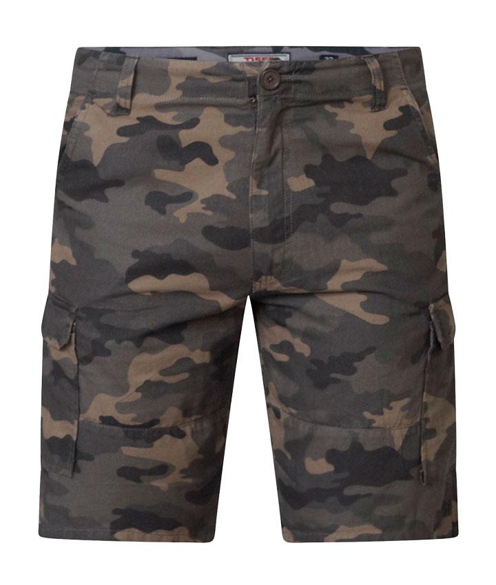 D555 Herre Shorts Plus Size Army Army  56