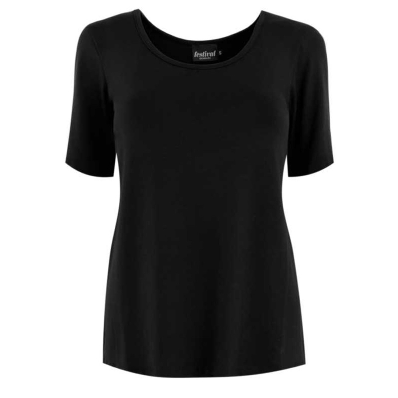 Bambus Shirt Sort 620 Sort  XL - STR. 42-44