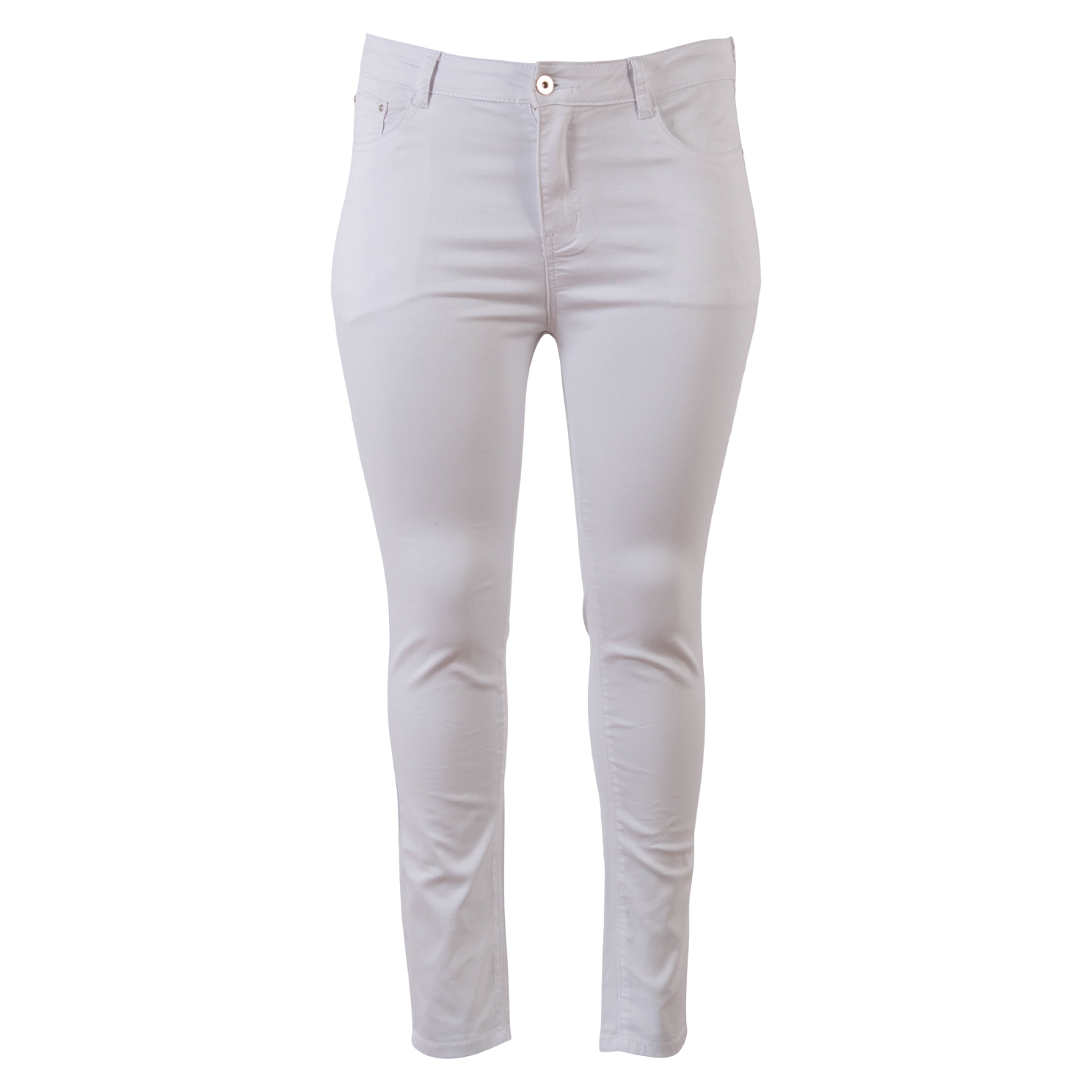 Jeans Dame Jeans Plus Size Hvid Hvid  50