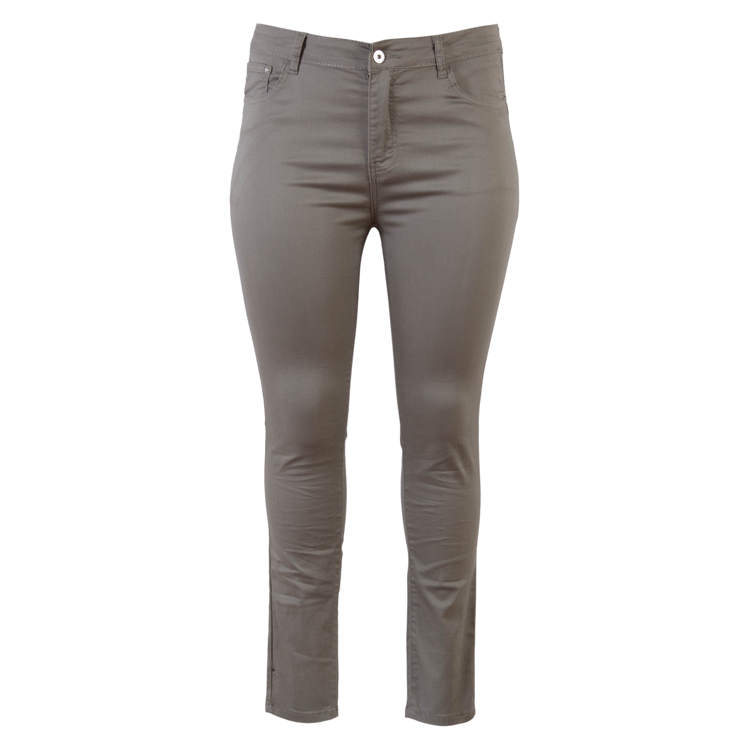 Jeans Dame Jeans Plus Size Khaki Khaki  50