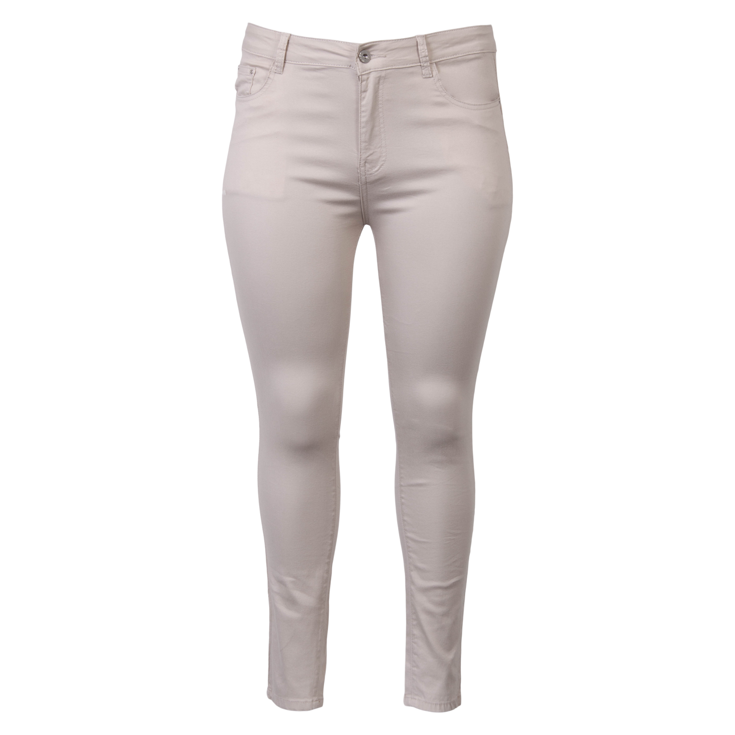 Jeans Dame Jeans Plus Size Beige Beige  50