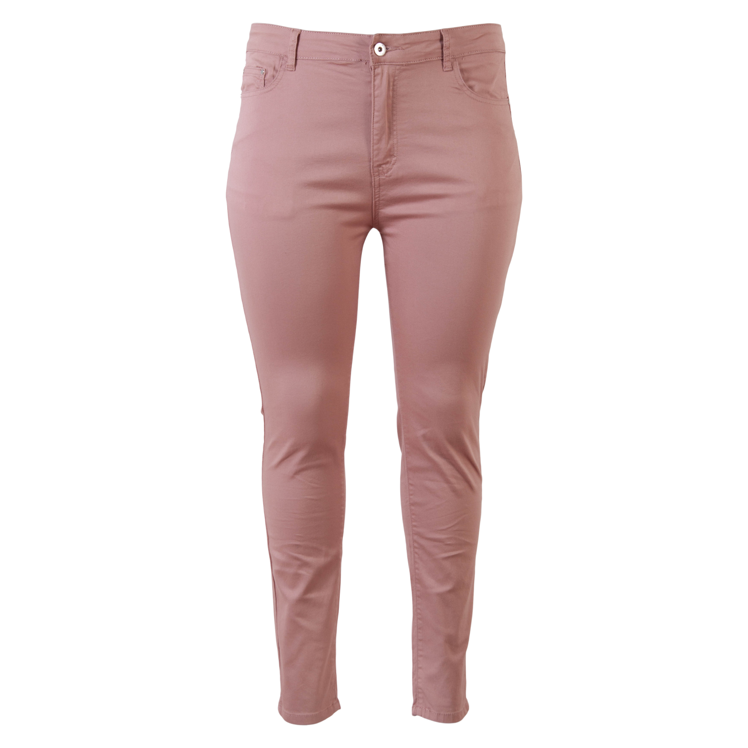 Jeans Dame Jeans Plus Size Rosa Rosa  48