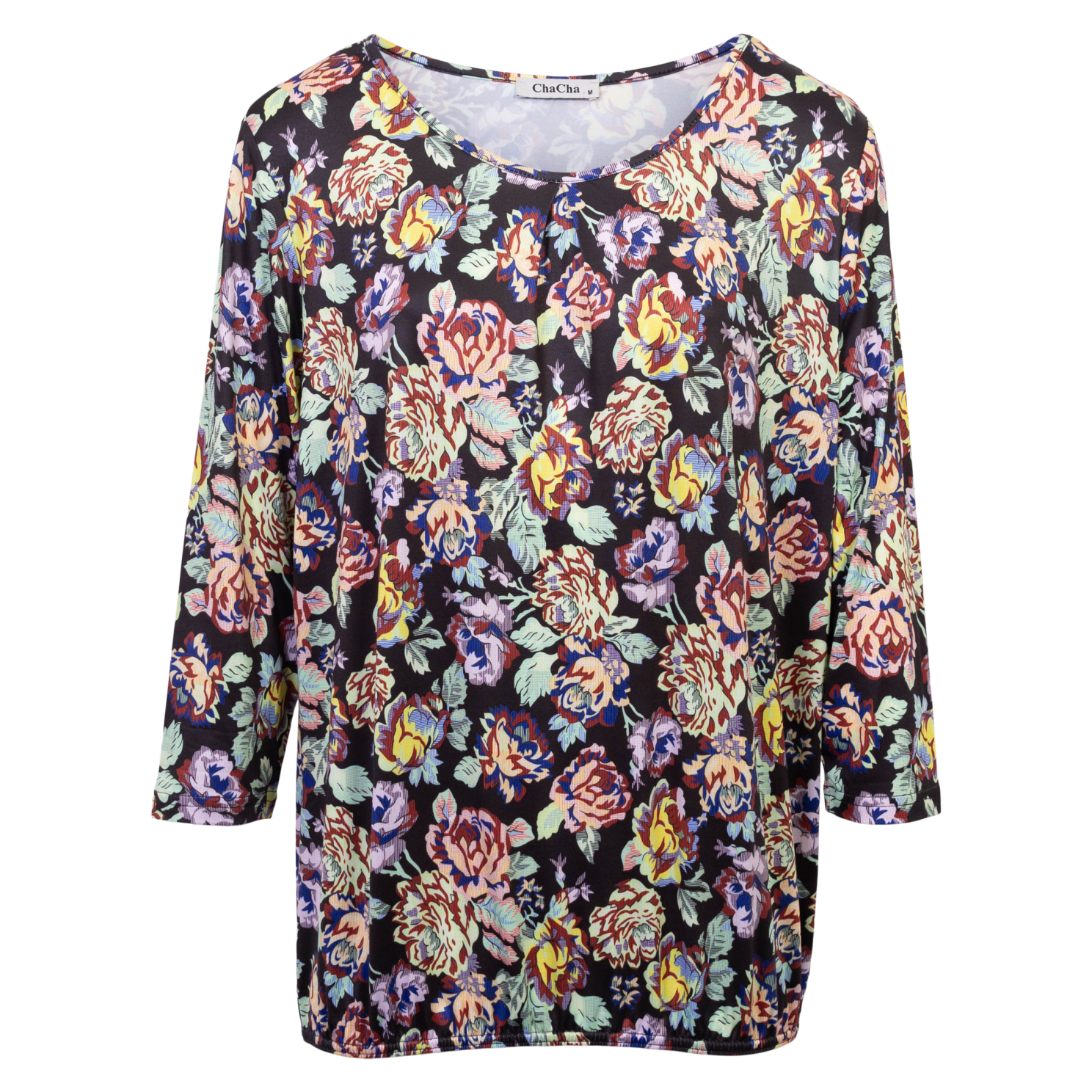 Zbyz Dame Bluse Print Flowers Print 56 Flower  56