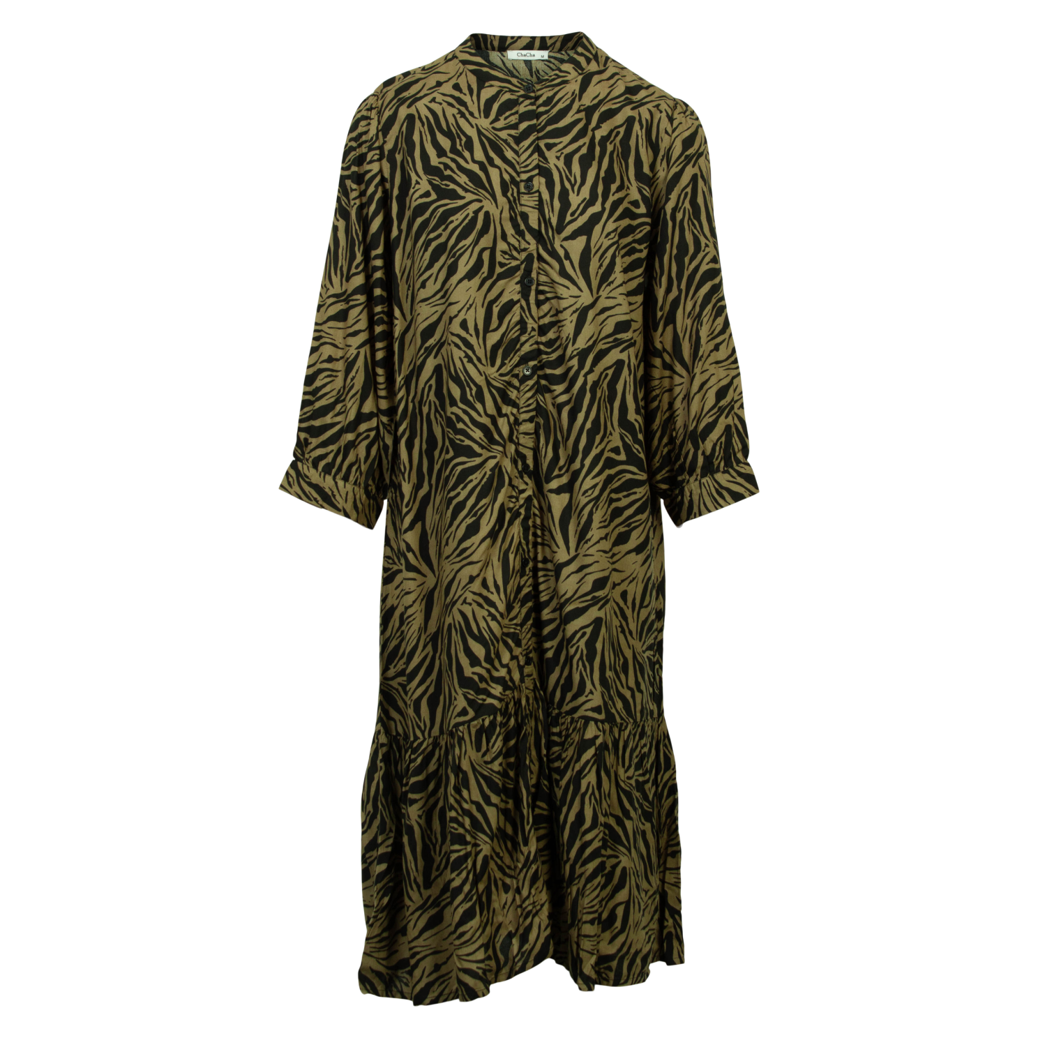 Zbyz Dame Tunika Plus Size Print Khaki Print 1 Khaki  54/56