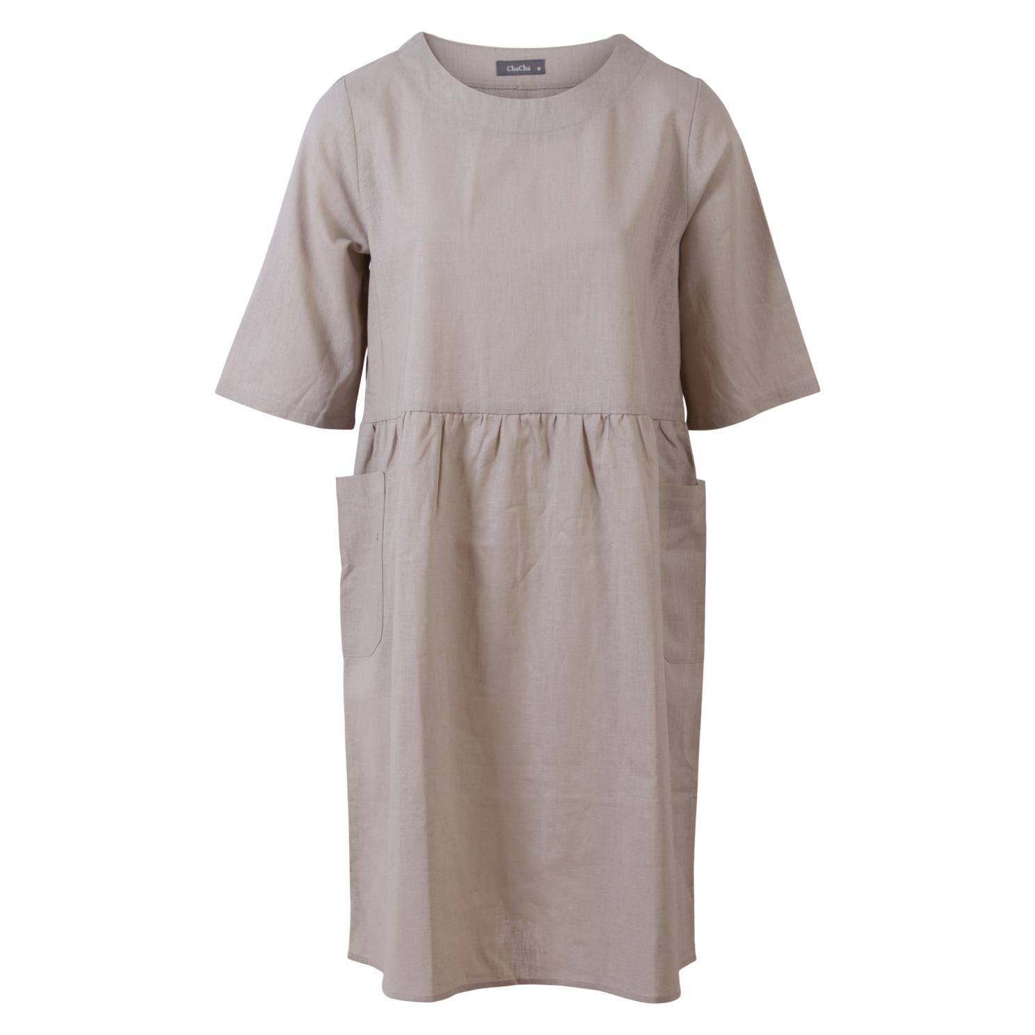 Zbyz Dame Kjole Plus Size Beige Beige  54/56