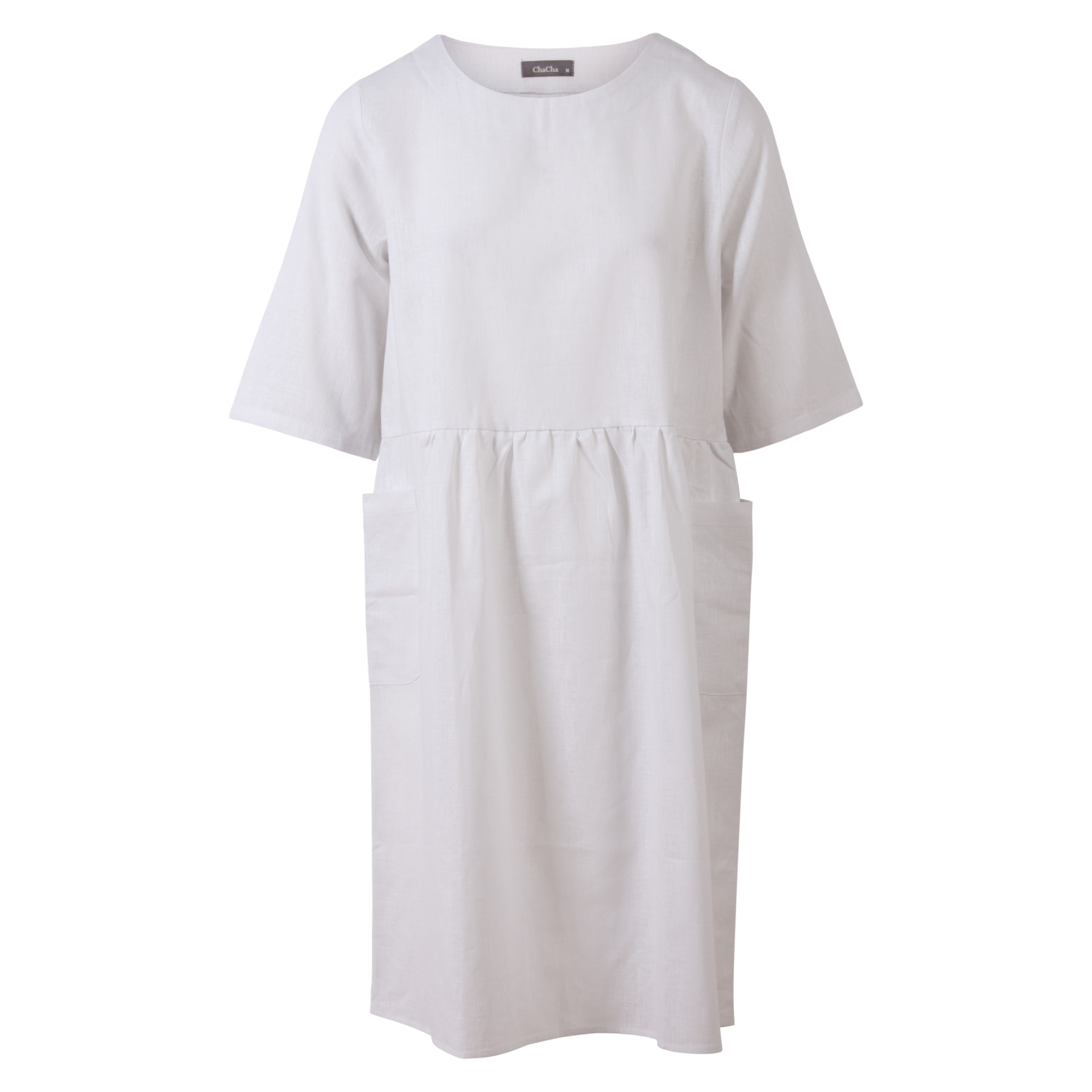 Zbyz Dame Kjole Plus Size White Hvid  54/56