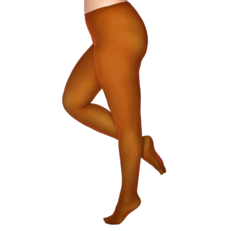 Cognac Denier Curvy Super Stretch Strømpebukser Orange -PM  50
