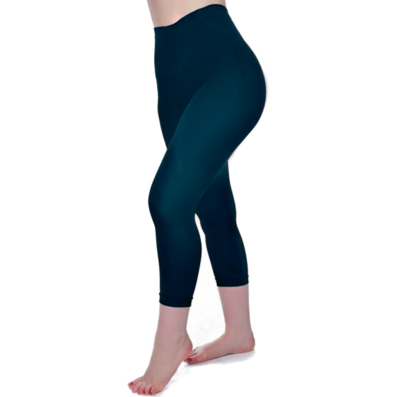 Capri Leggings Dark Teal Blå -PM  3XL - STR. 52-5