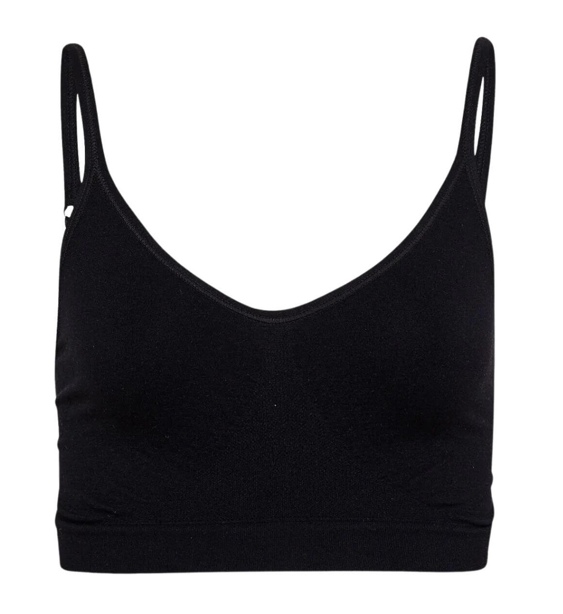 Decoy Top Med Smalle Stropper Sort Str Sort Dame Large