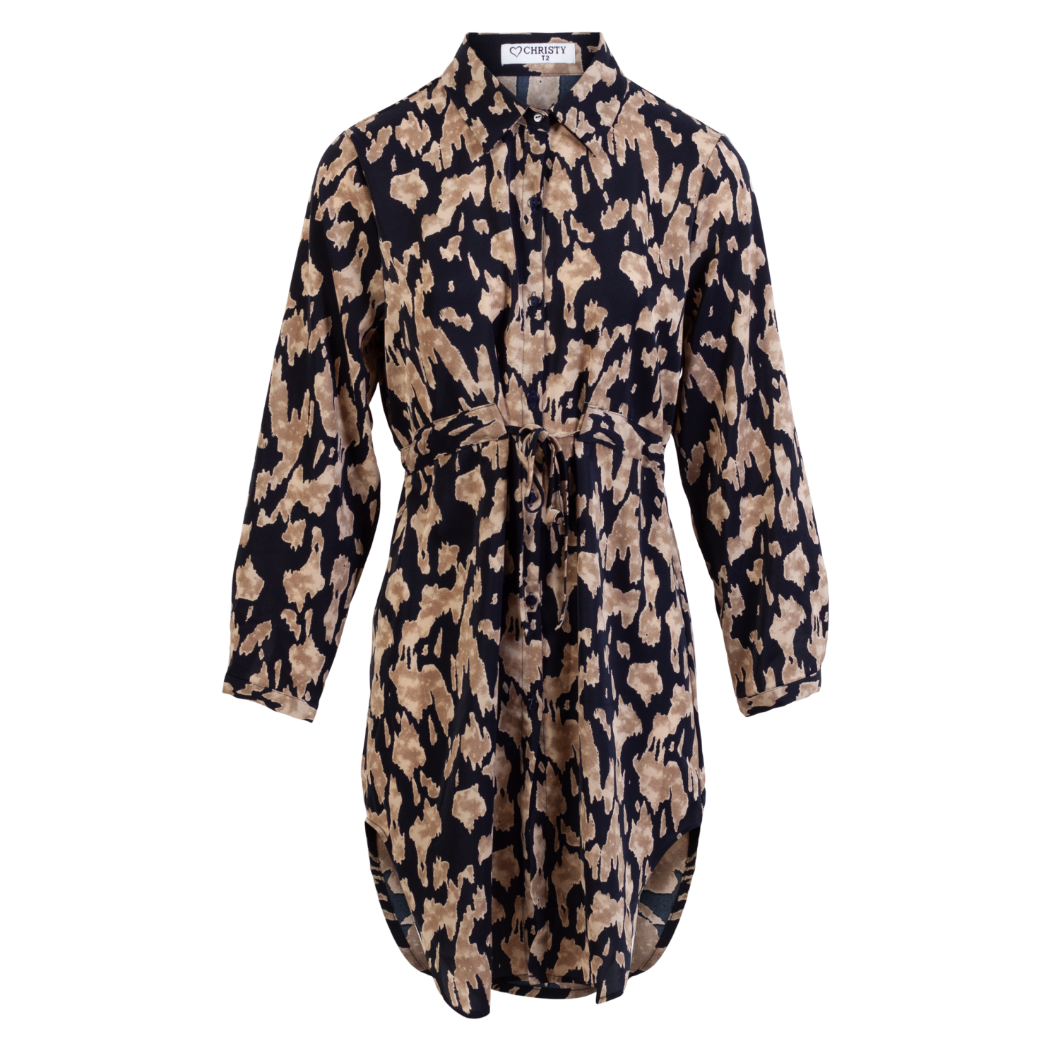 Dame Kjole Plus Size Beige Beige  42