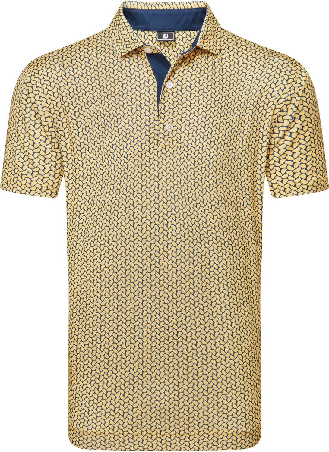 Footjoy Citrus Print Lisle Herre Poloshirt Yellow Str Xxxl Gul Herre XXXL