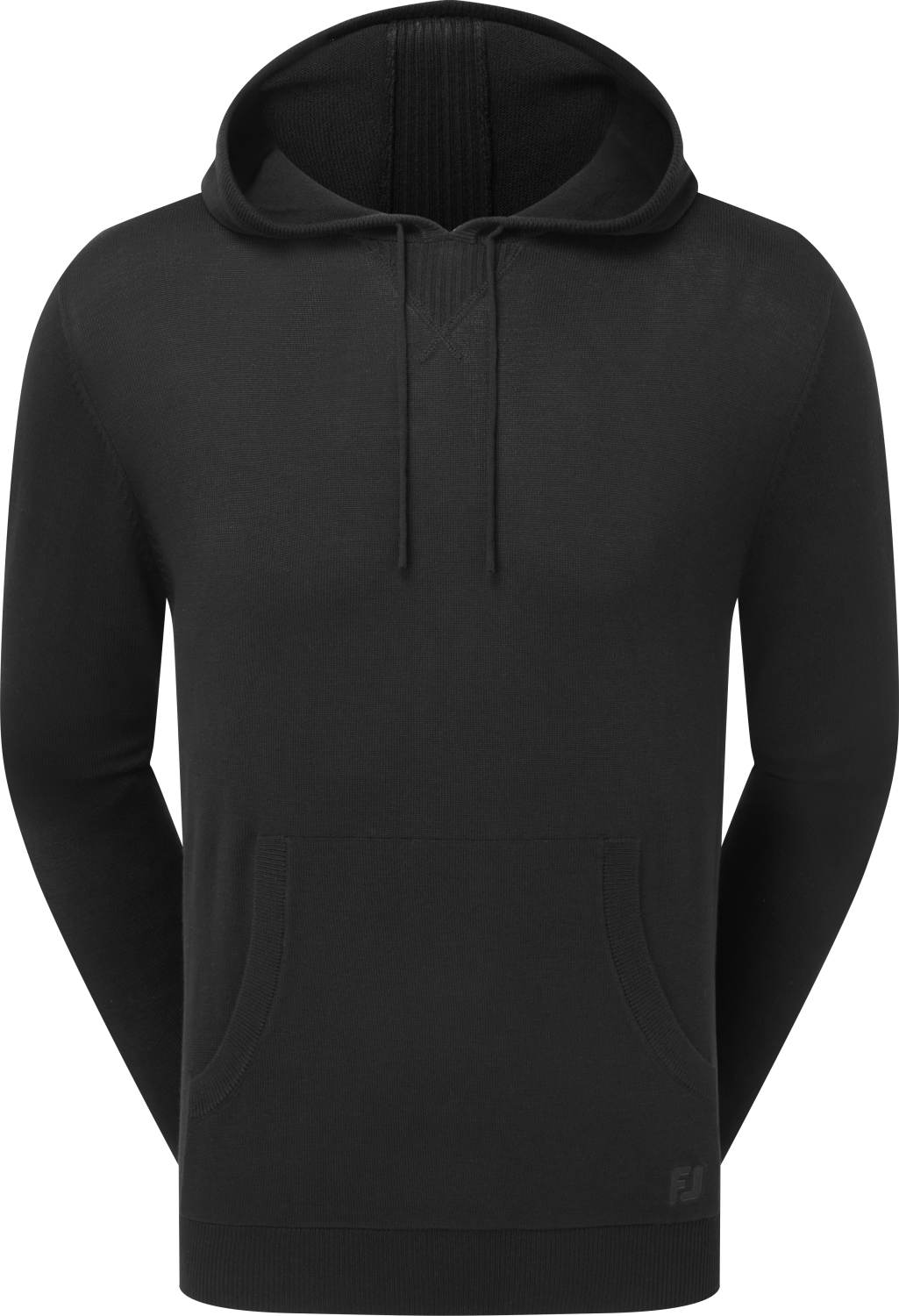 Footjoy Drirelease Knit Hoodie Herre Pullover Black Str Xxxl Sort Herre XXXL