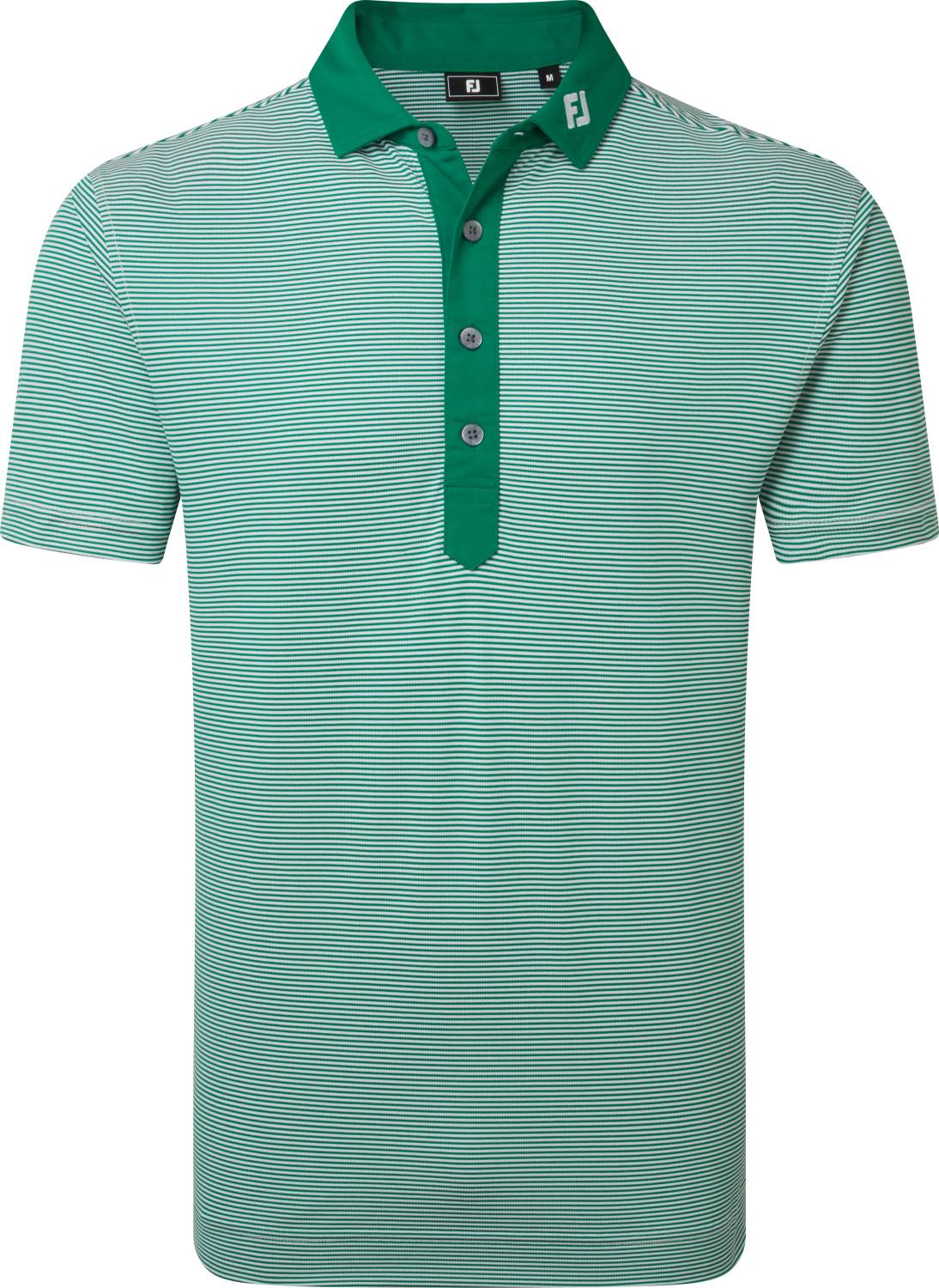 Footjoy Feeder Stripe Pique Herre Poloshirt Green Str Xxxl Grøn Herre XXXL