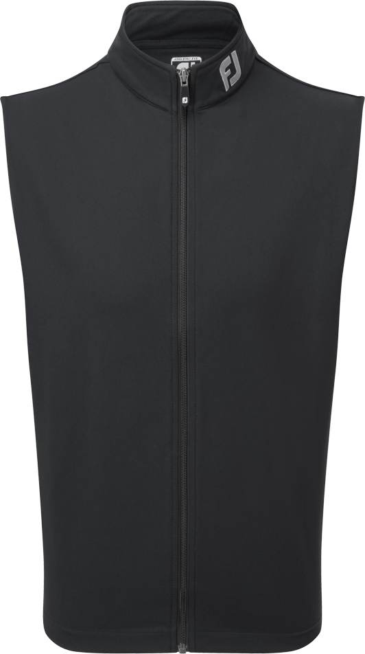 Footjoy Full Zip Knit Herre Vest Black Str Xxxl Sort Herre XXXL