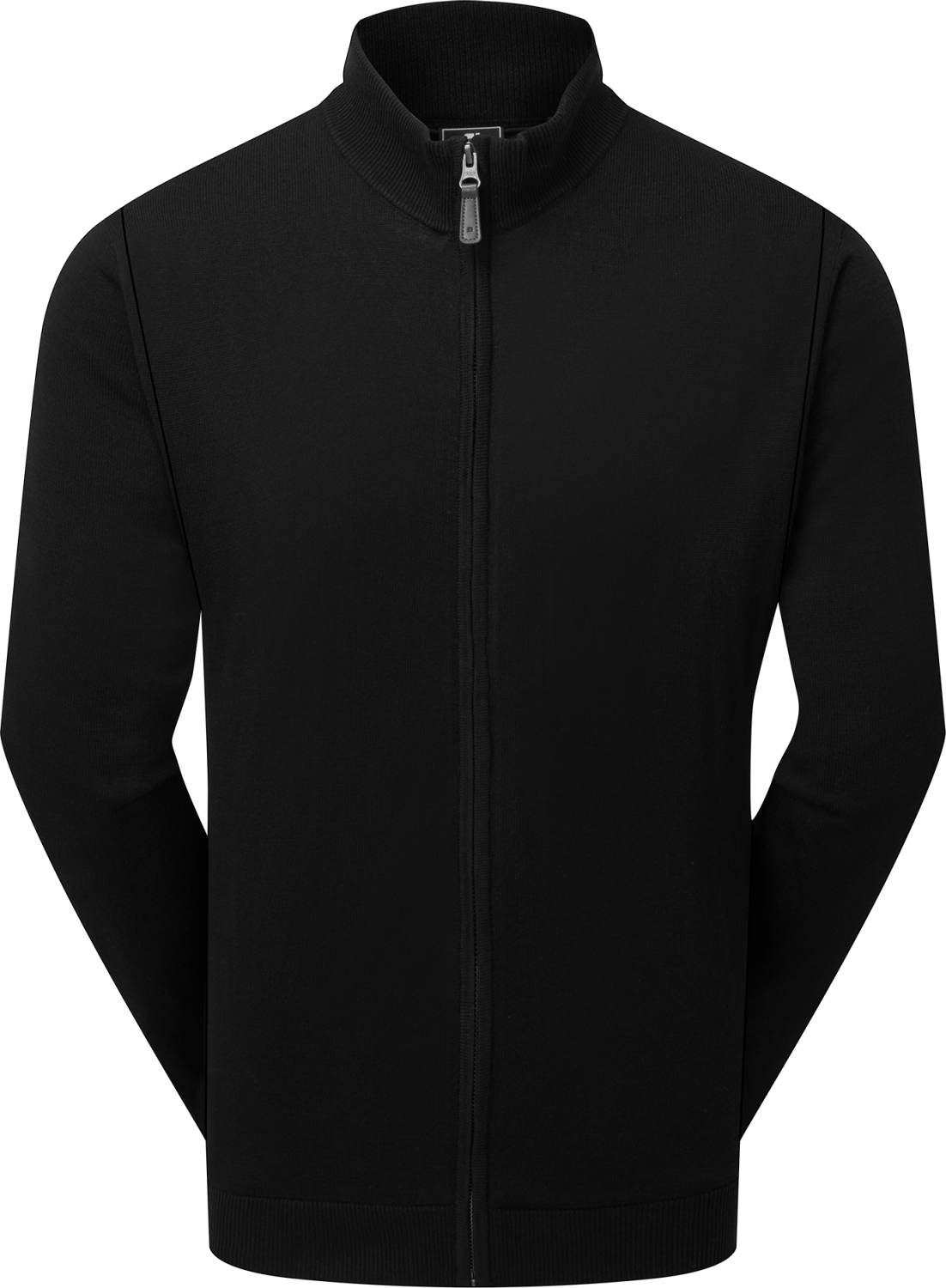 Footjoy Full Zip Lined Herre Cardigan Black Str Xxxl Sort Herre XXXL