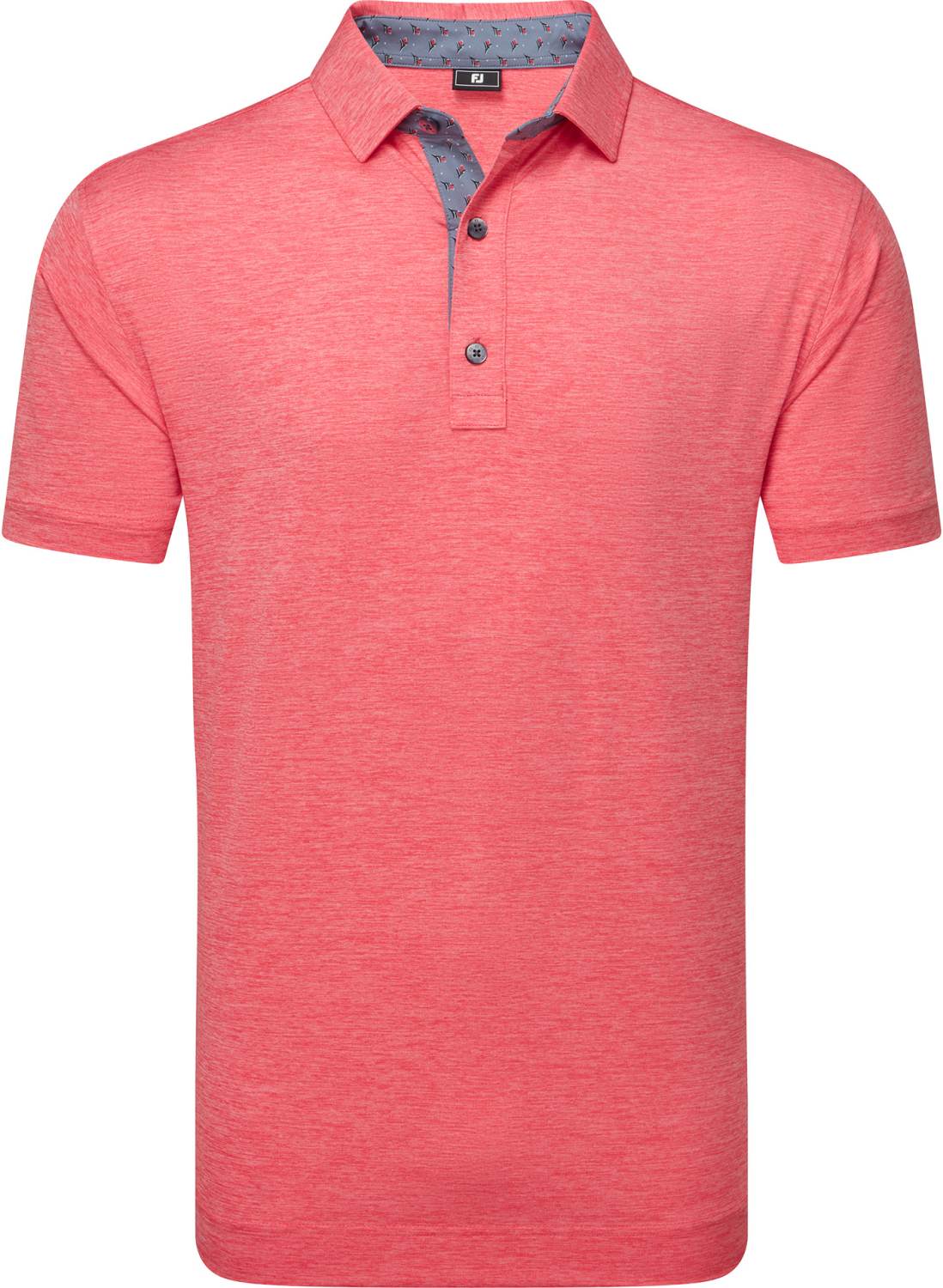 Footjoy Heather Lisle Herre Poloshirt Red Camo Str Xxxl Red Camo Herre XXXL