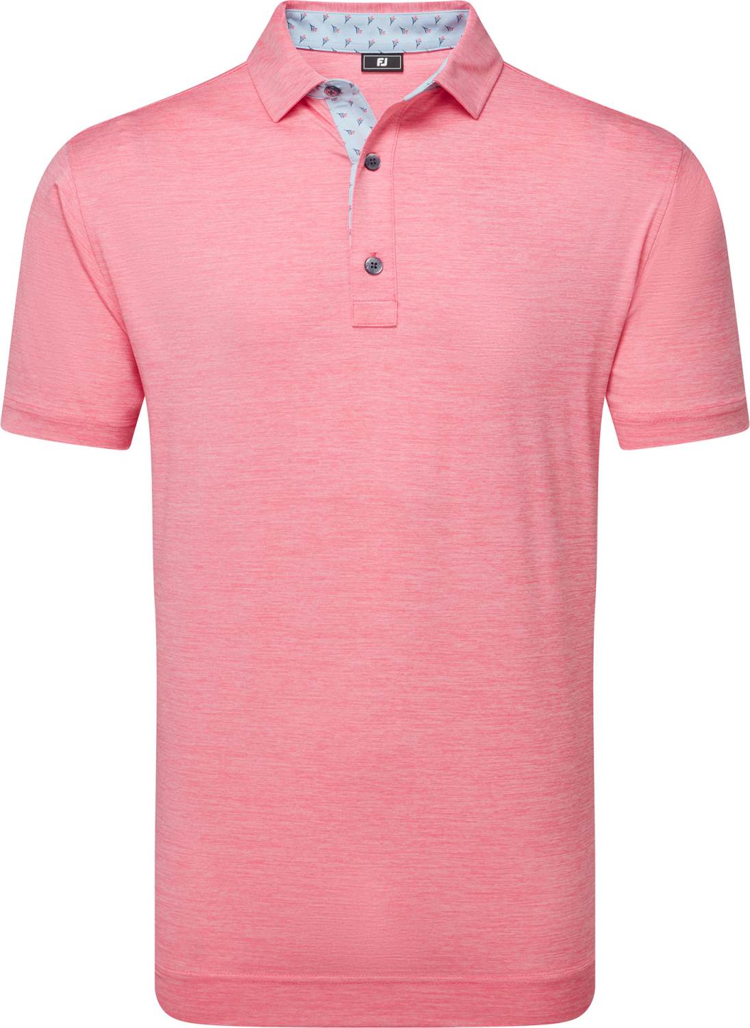Footjoy Heather Lisle Herre Poloshirt White Pink Str Xxxl Hvid Herre XXXL