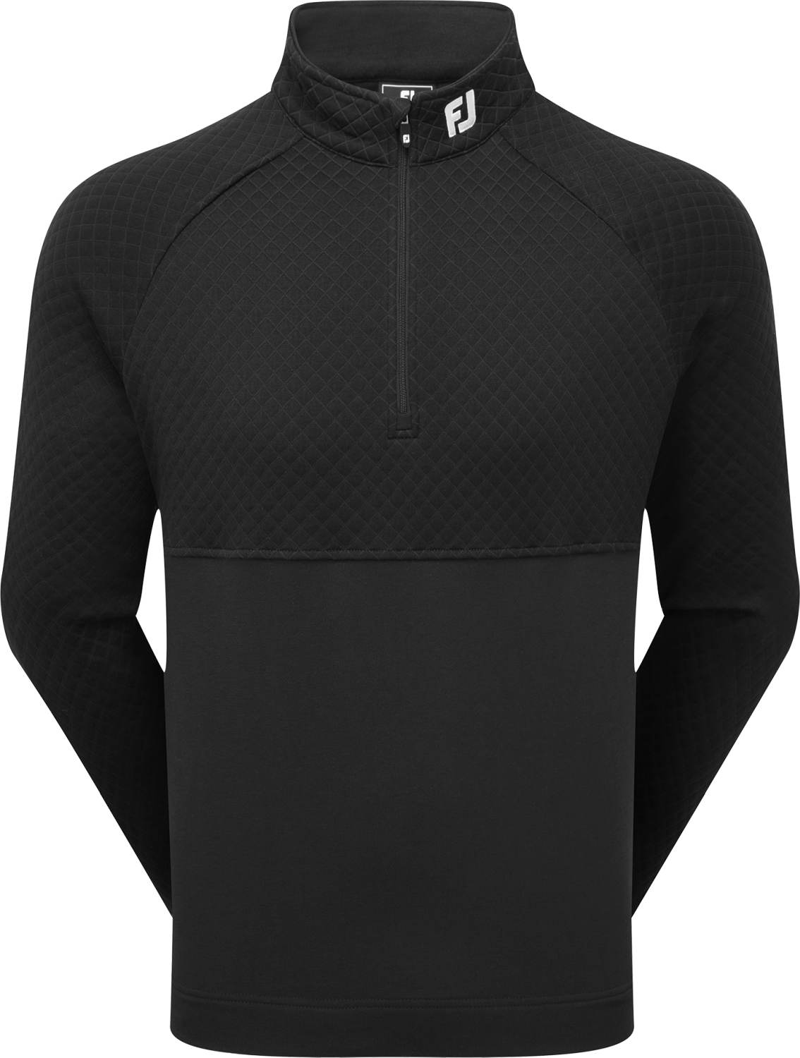 Footjoy Jacquard Thermal Chill Out Herre Pullover Black Str Xxxl Sort Herre XXXL