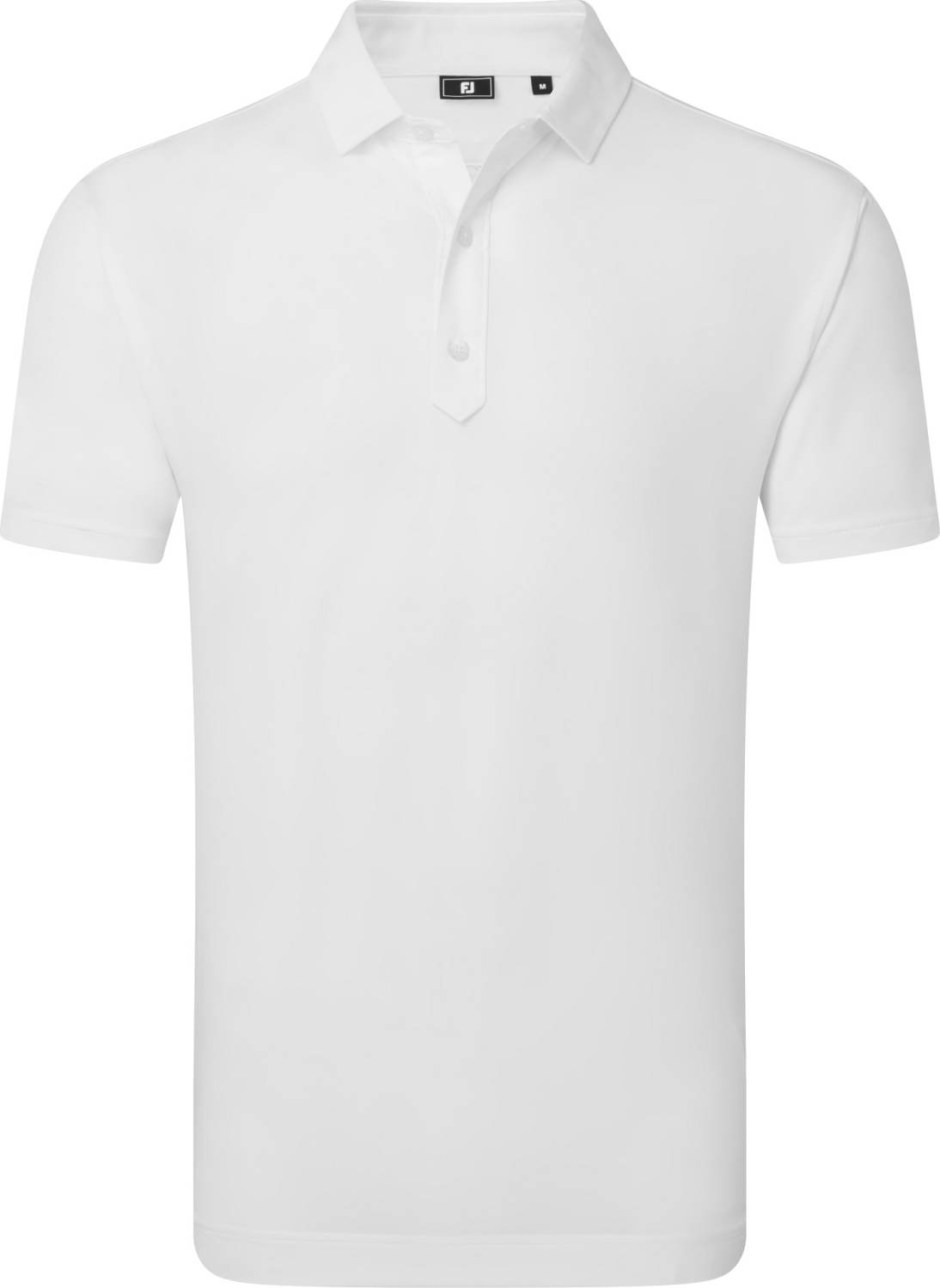 Footjoy Lisle Solid Herre Poloshirt White Str Xxxl Hvid Herre XXXL