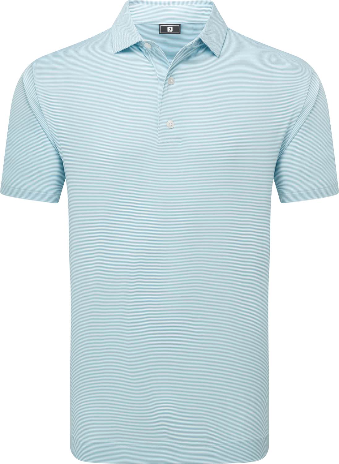 Footjoy Micro Feeder Stripe Lisle Herre Poloshirt White Str Xxxl Hvid Herre XXXL