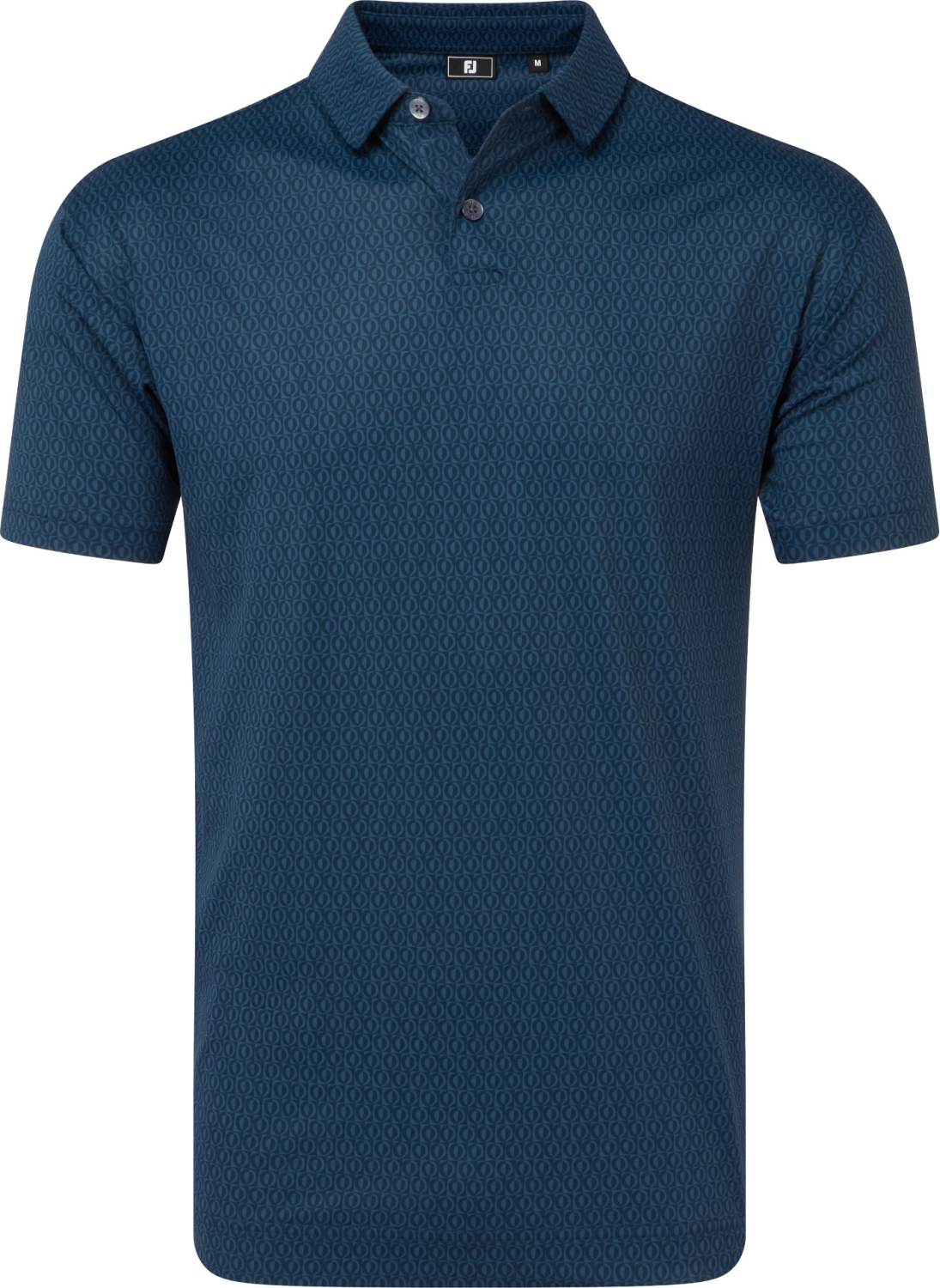Footjoy Modernist Geo Pique Herre Poloshirt Navy Str Xxxl Navy Herre XXXL