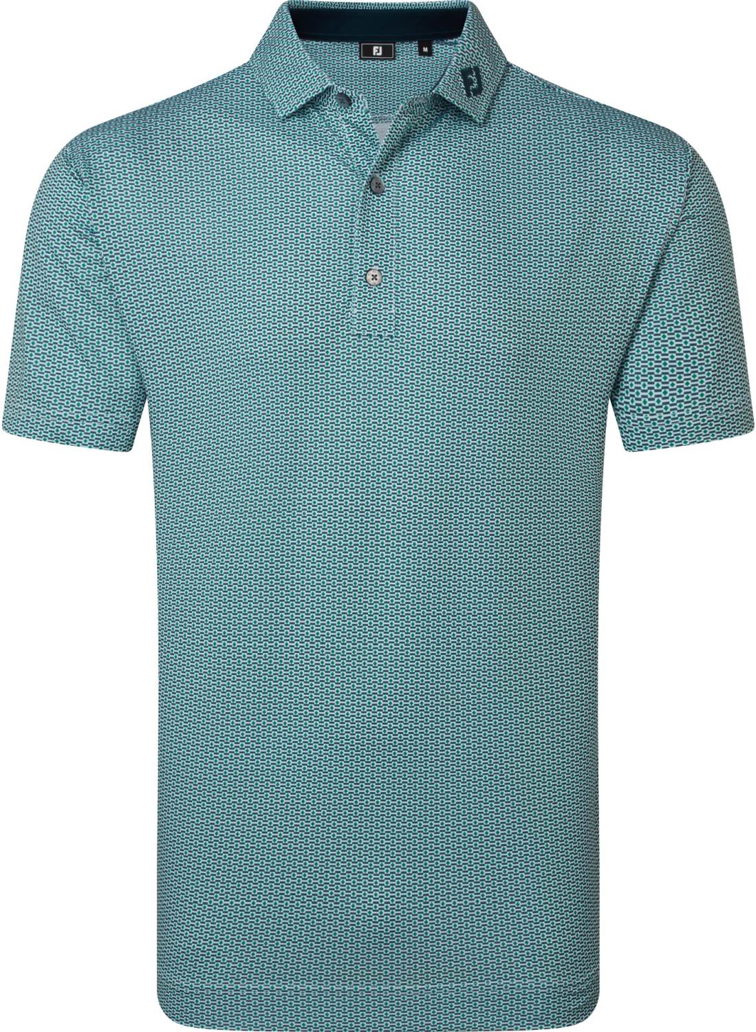 Footjoy Nautical Flag Print Lisle Herre Poloshirt Green Str Xxxl Grøn Herre XXXL
