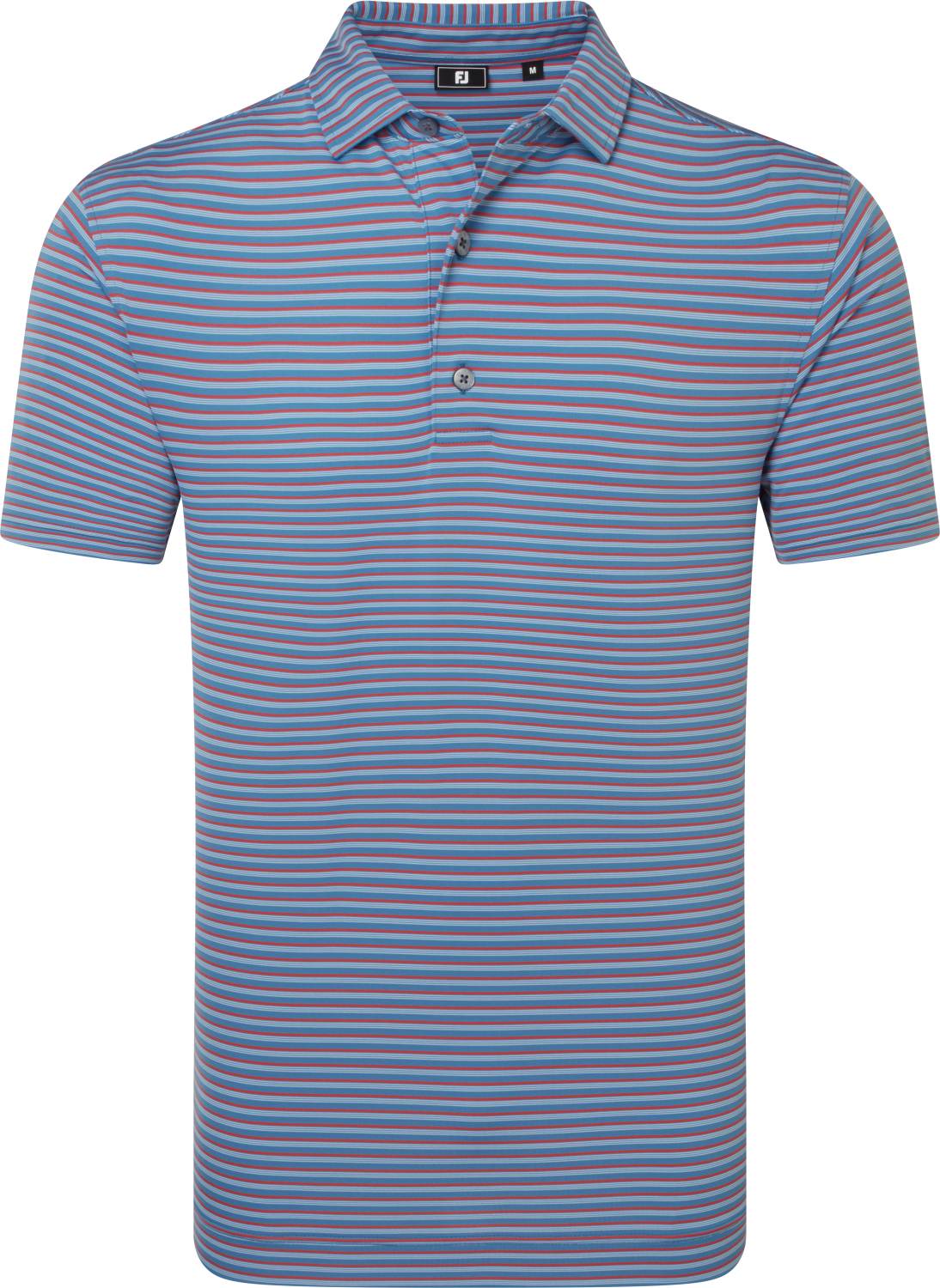 Footjoy Shadow Striple Lisle Herre Poloshirt Coastal Blue Str Xxxl Coastal Blue Herre XXXL