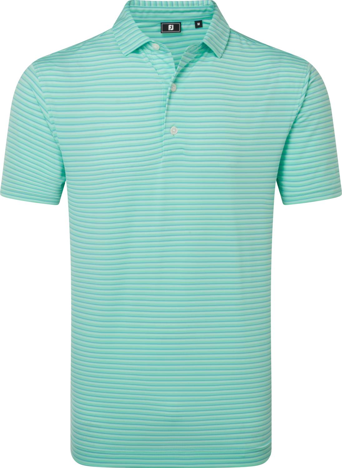 Footjoy Shadow Striple Lisle Herre Poloshirt Seaglass Str Xxxl Seaglass Herre XXXL