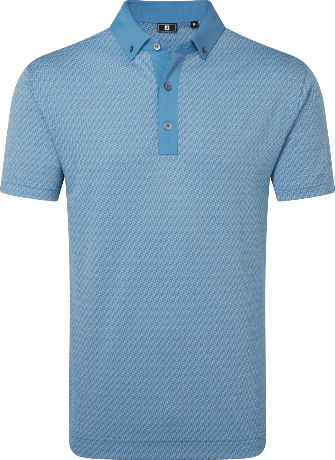 Footjoy Star Geo Jacquard Herre Poloshirt Coastal Blue Str Xxxl Coastal Blue Herre XXXL