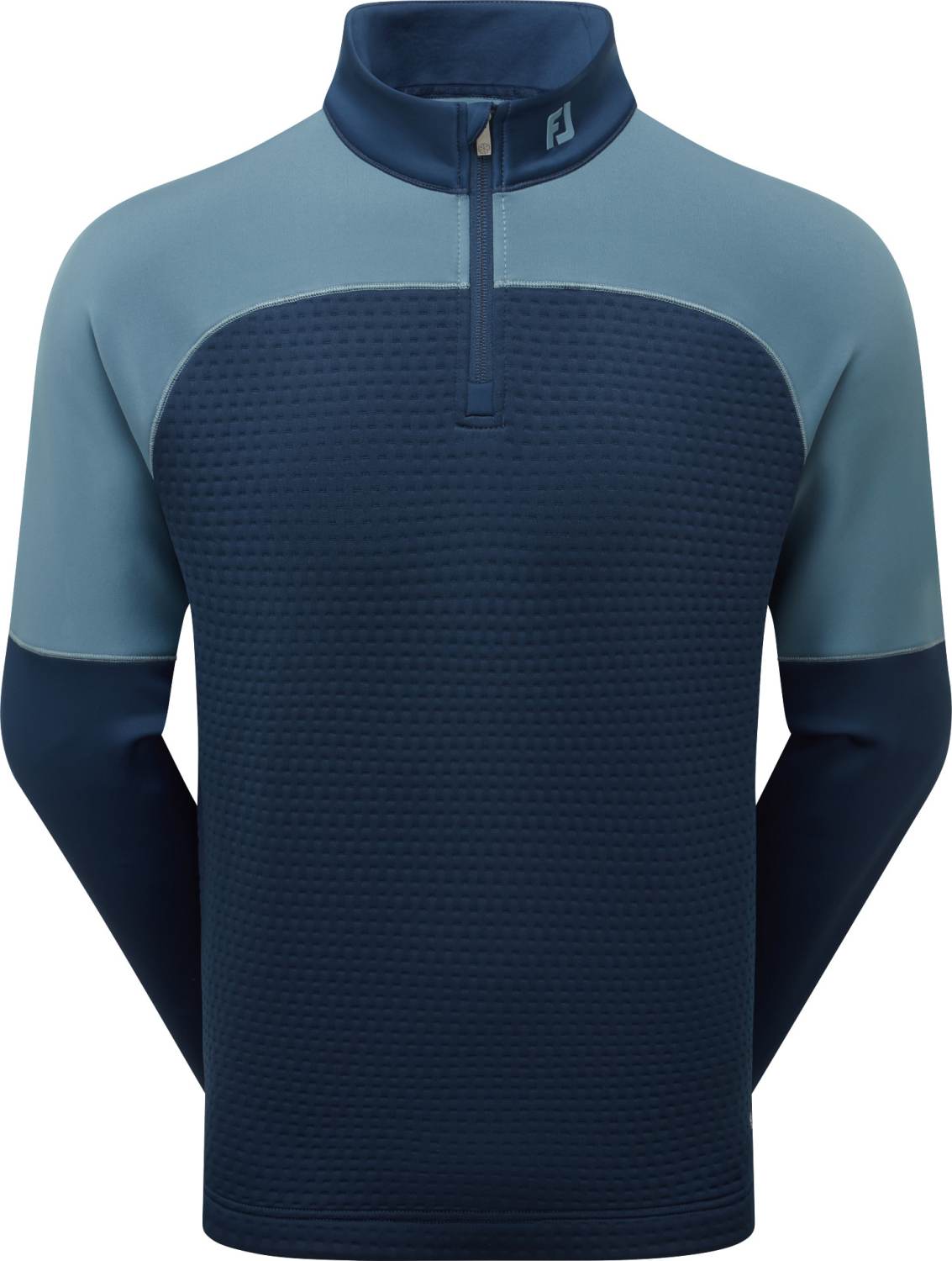Footjoy Thermoseries Jacquard Midlayer Herre Pullover Navy Slate Str Xxxl Navy/Slate Herre XXXL