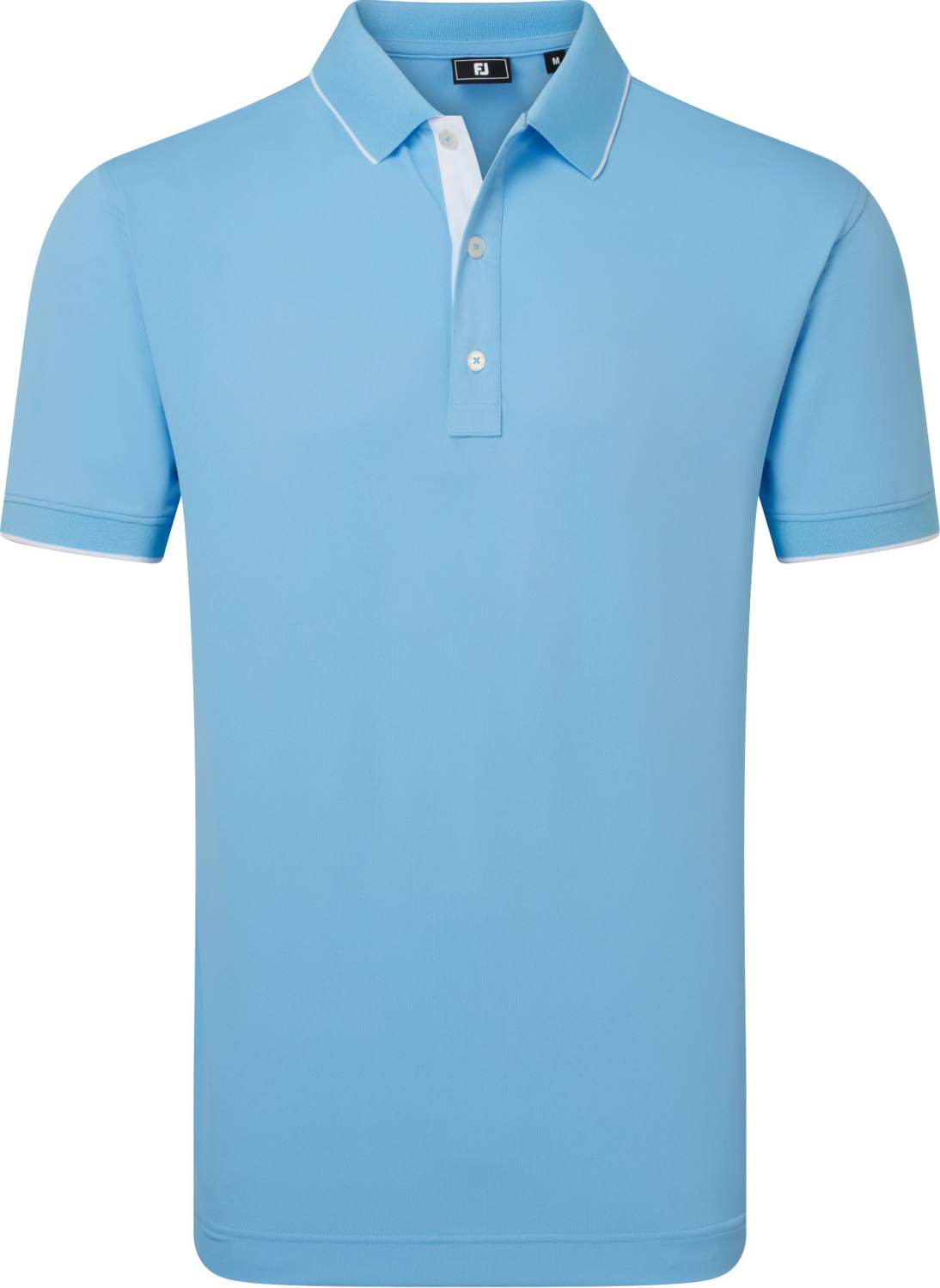 Footjoy Wordmark Pique Herre Poloshirt Blue Str Xxxl Blue Herre XXXL
