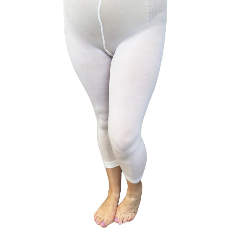 Capri Leggings White Hvid  2XL - STR. 48-5