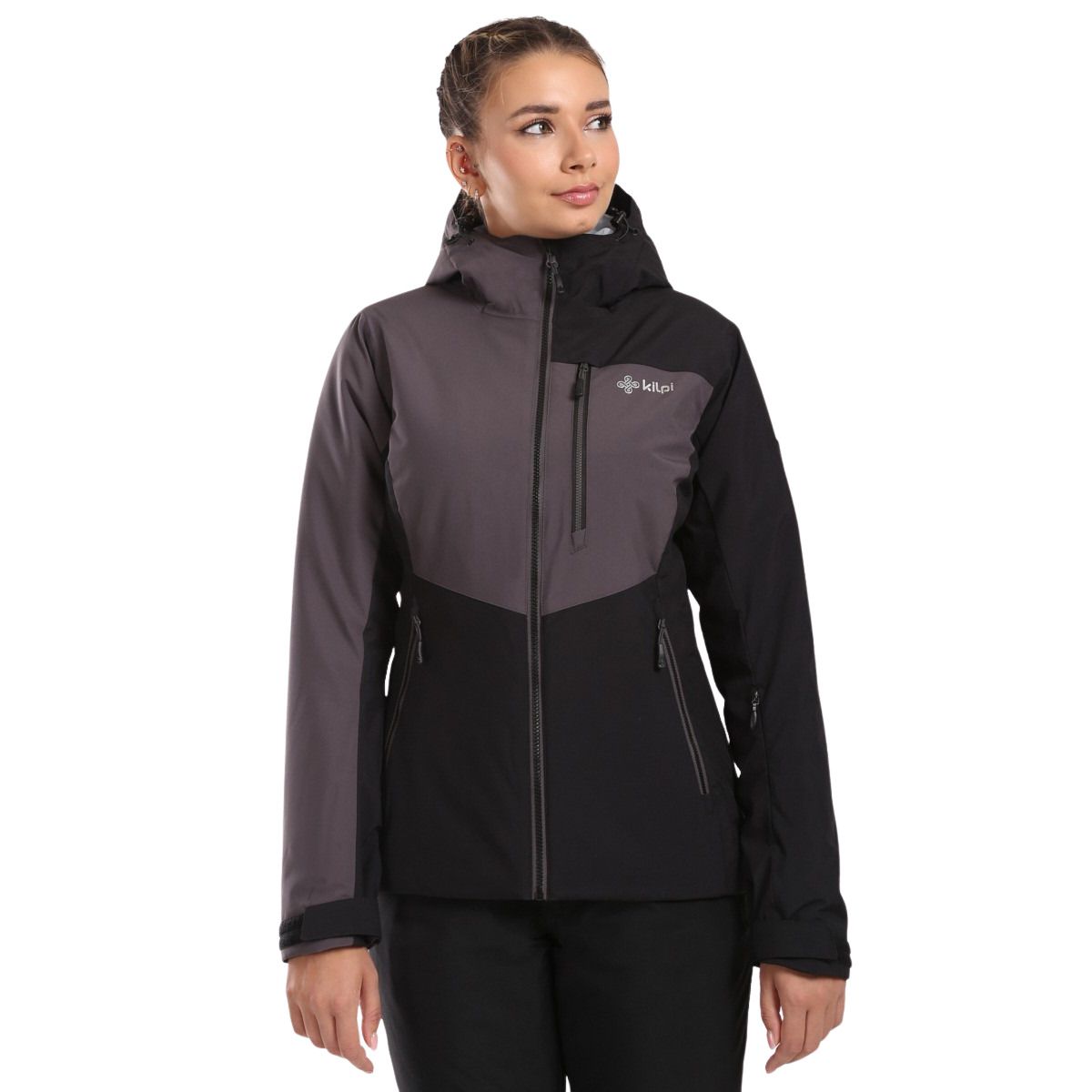 Kilpi Flip Skijakke Plus Size Dame Sort Sort Female 52(6XL)