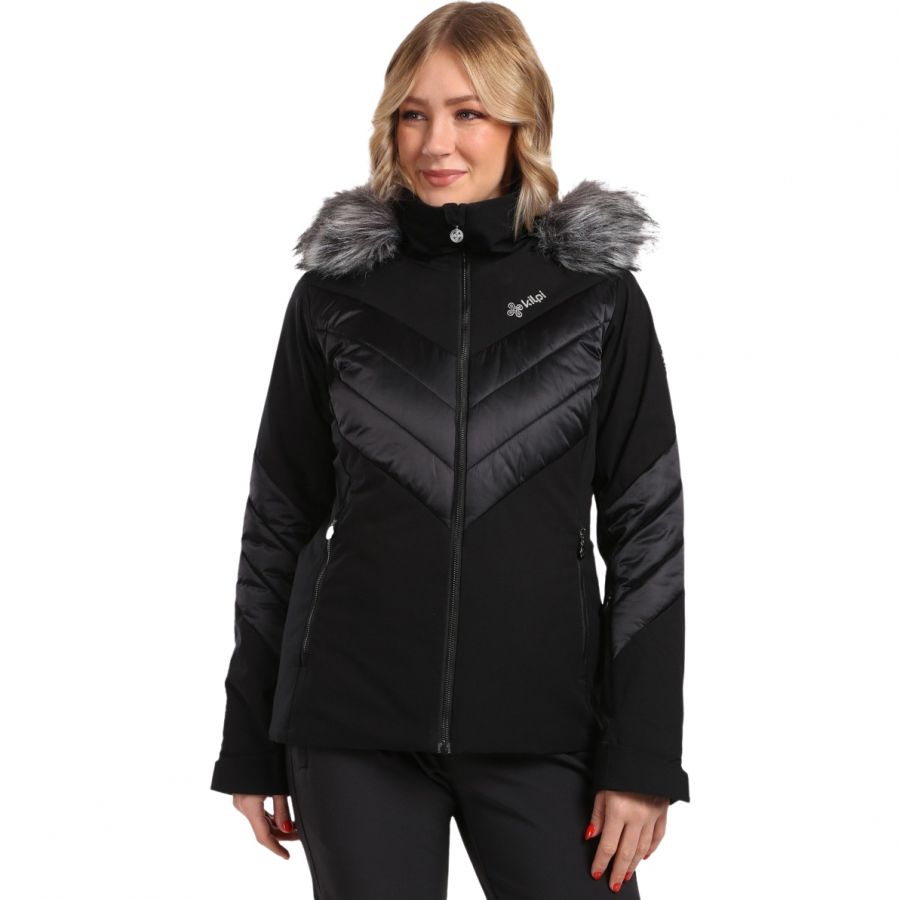 Kilpi Lin Skijakke Plus Size Dame Sort Sort Female 50(5XL)