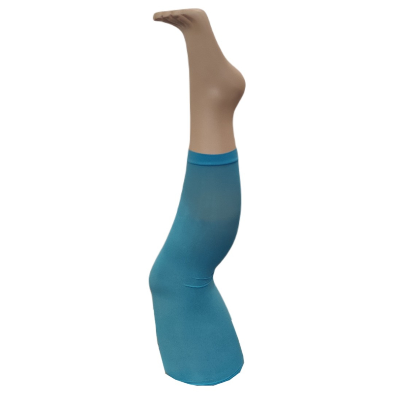 Lyseblå Capri Leggings Marine Blå -PM  XL - STR. 44-46