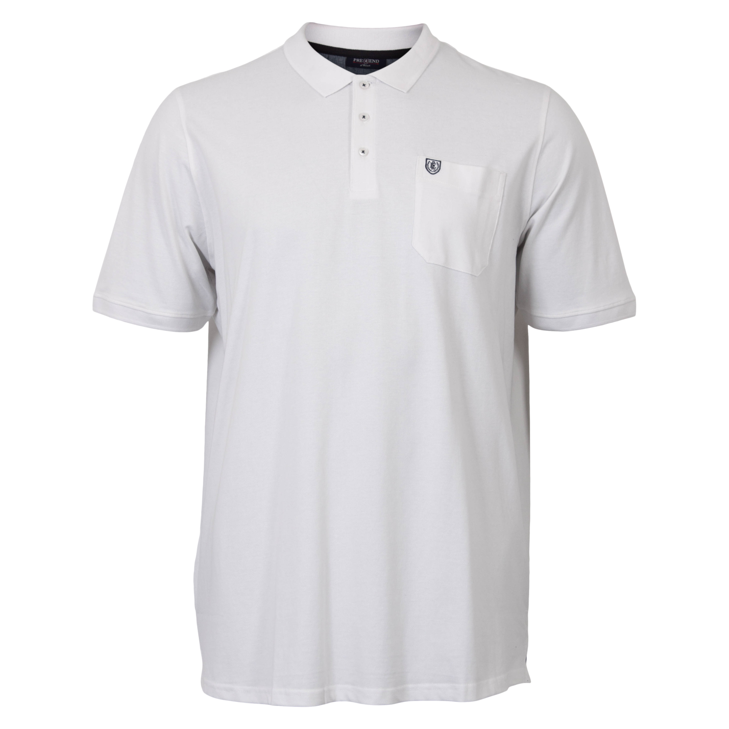 Pre End Big Neils Herre Polo Plus Size White 5xl Hvid  5XL