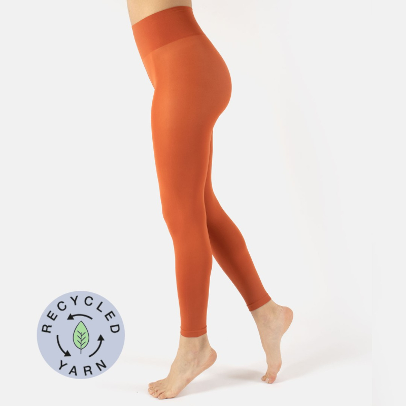 Rust London Eco Denier Leggings Med Satin Finish Orange - Cette  S - 36-38