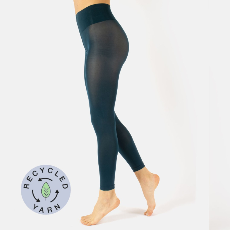 Petrol London Eco Denier Leggings Med Satin Finish Blå - Cette  S - 36-38