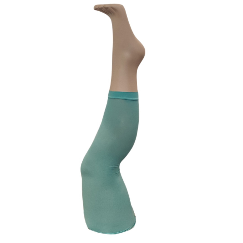 Pastel Blå Capri Leggings Powder Blue Blå -PM  XL - STR. 44-46