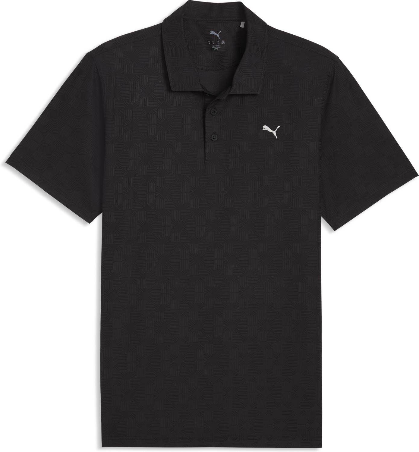Puma Mattr Deco Jacquard Herre Poloshirt Puma Black Str Xxxl Sort Herre XXXL