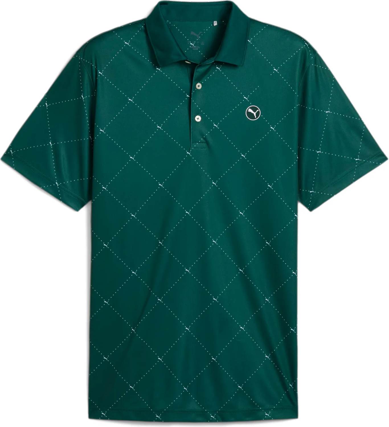 Puma Pure Herre Poloshirt Dark Myrtle White Glow Str Xxxl Hvid Herre XXXL