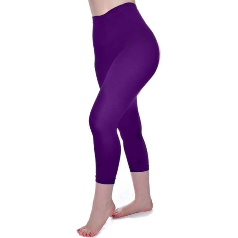 Capri Leggings Purple Lilla  XL - STR. 44-46