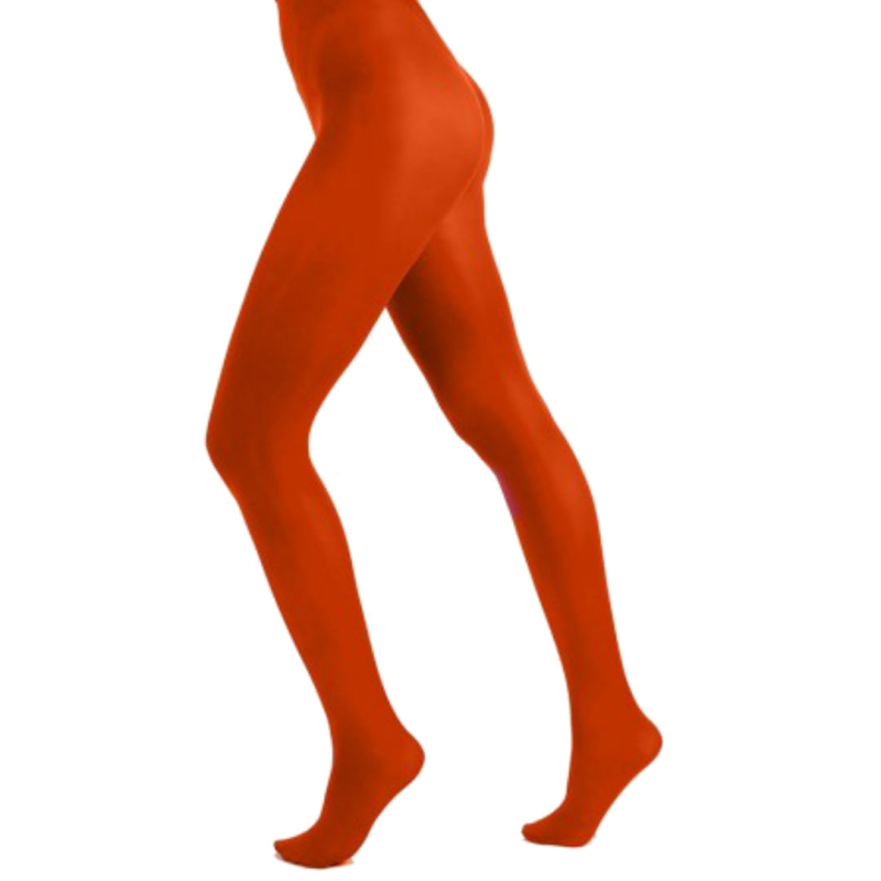 Rust Denier Curvy Super Stretch Strømpebukser Orange -PM  3XL - STR. 52-5