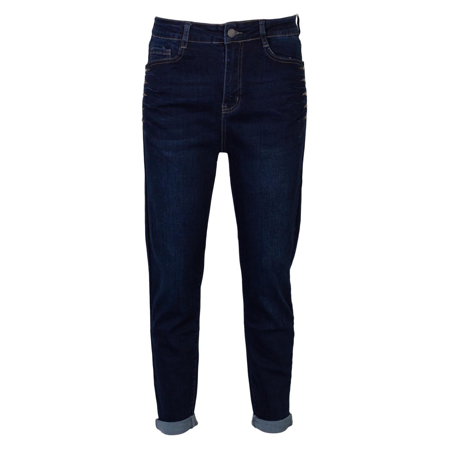 Jeans Dame Jeans Plus Size Denim Dark Blue Denim Dark Blue  50