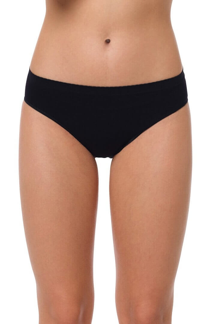 Sorte Brief Trusser Str Hvid Dame Large, XL