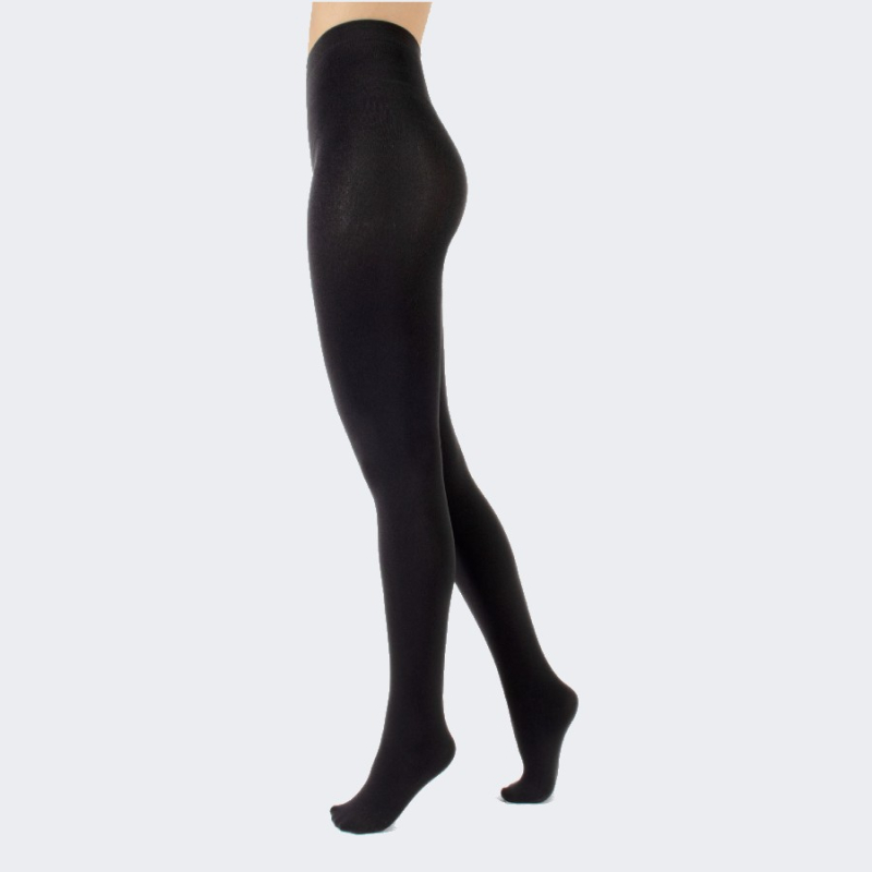 Thermal Black 300 Denier Plus Size Termo Strømpebukser Sort  L/XL - 44-50