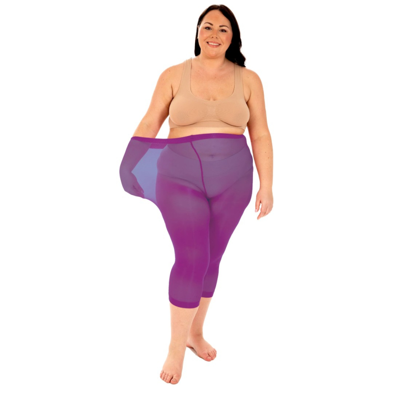 Capri Leggings Violet Lilla -PM  XL - STR. 44-46